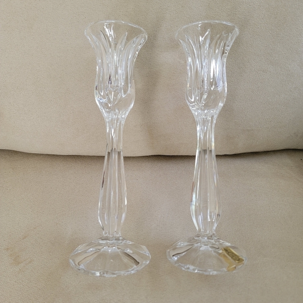 Gorham Crystal Candle Holder ( 2 pc)